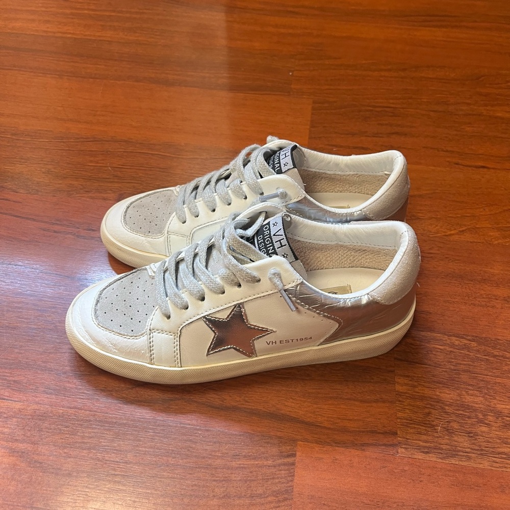 Vintage Havana Silver and White Sneakers